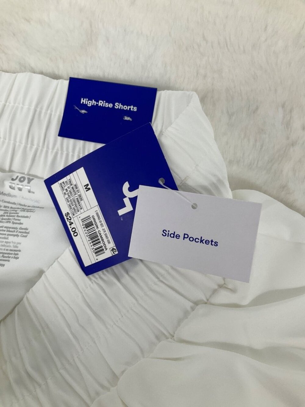 Joylab Medium High- Rise True White Skort  2 interior side pockets NEW with tags - Picture 7 of 9